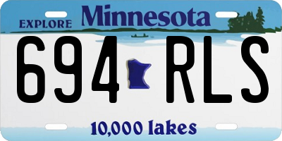 MN license plate 694RLS