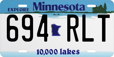 MN license plate 694RLT