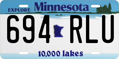 MN license plate 694RLU