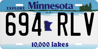 MN license plate 694RLV