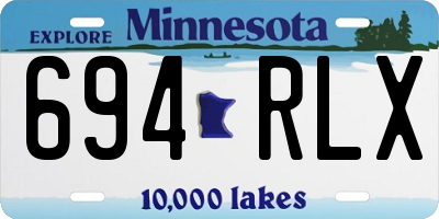 MN license plate 694RLX