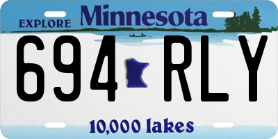 MN license plate 694RLY
