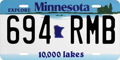MN license plate 694RMB