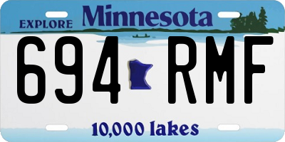 MN license plate 694RMF