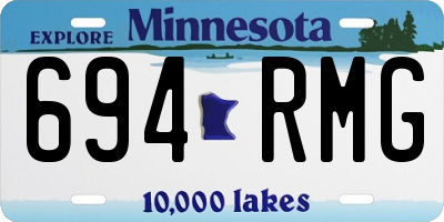 MN license plate 694RMG