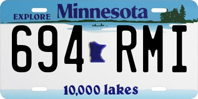 MN license plate 694RMI