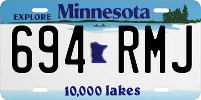 MN license plate 694RMJ