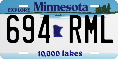 MN license plate 694RML