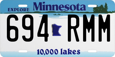 MN license plate 694RMM