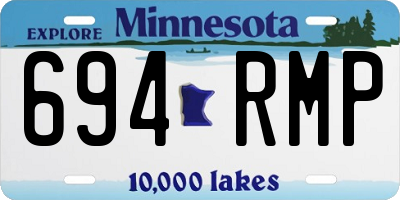 MN license plate 694RMP