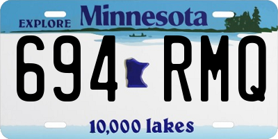 MN license plate 694RMQ
