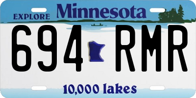 MN license plate 694RMR