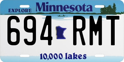 MN license plate 694RMT