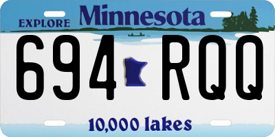 MN license plate 694RQQ