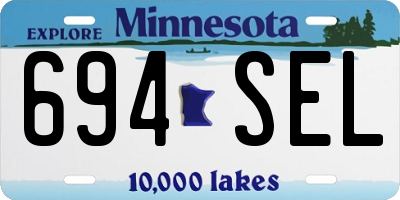 MN license plate 694SEL