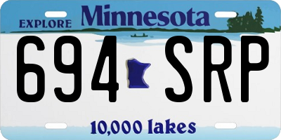 MN license plate 694SRP