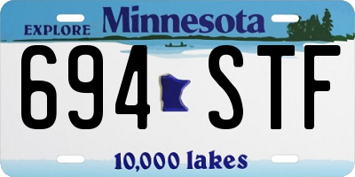 MN license plate 694STF