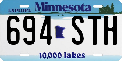 MN license plate 694STH