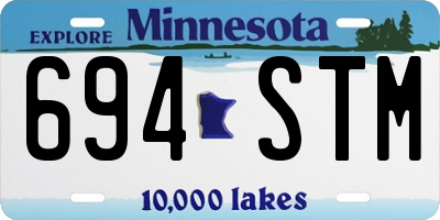 MN license plate 694STM