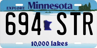 MN license plate 694STR