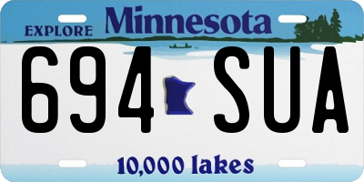 MN license plate 694SUA