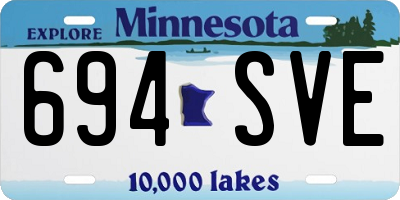 MN license plate 694SVE