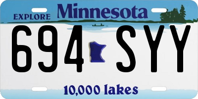 MN license plate 694SYY