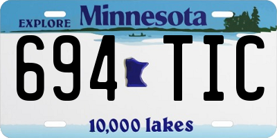 MN license plate 694TIC