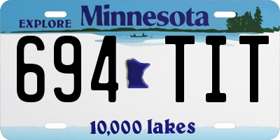 MN license plate 694TIT