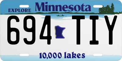 MN license plate 694TIY