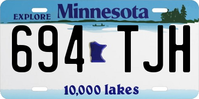 MN license plate 694TJH