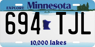 MN license plate 694TJL