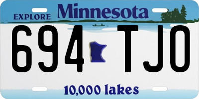MN license plate 694TJO