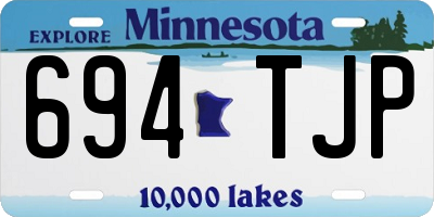 MN license plate 694TJP