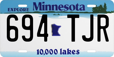 MN license plate 694TJR