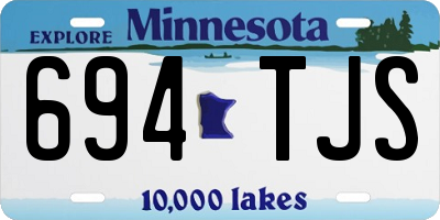 MN license plate 694TJS