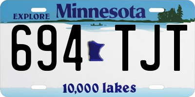 MN license plate 694TJT