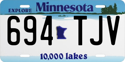 MN license plate 694TJV