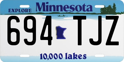 MN license plate 694TJZ