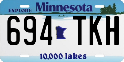 MN license plate 694TKH