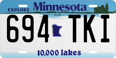 MN license plate 694TKI