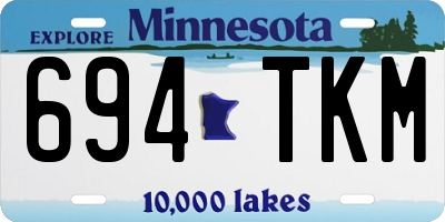 MN license plate 694TKM