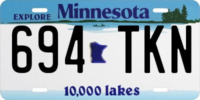 MN license plate 694TKN