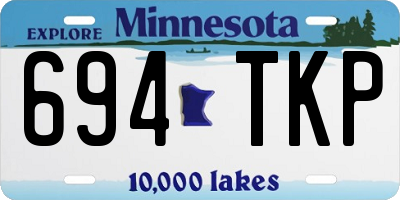MN license plate 694TKP
