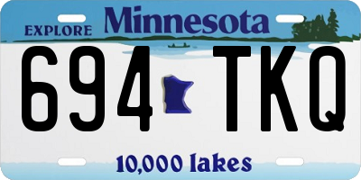 MN license plate 694TKQ