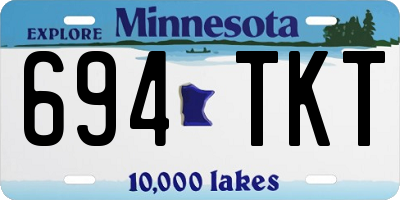 MN license plate 694TKT