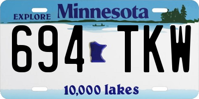 MN license plate 694TKW