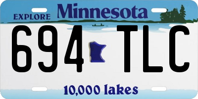 MN license plate 694TLC