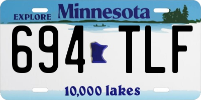 MN license plate 694TLF