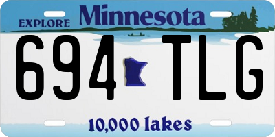 MN license plate 694TLG